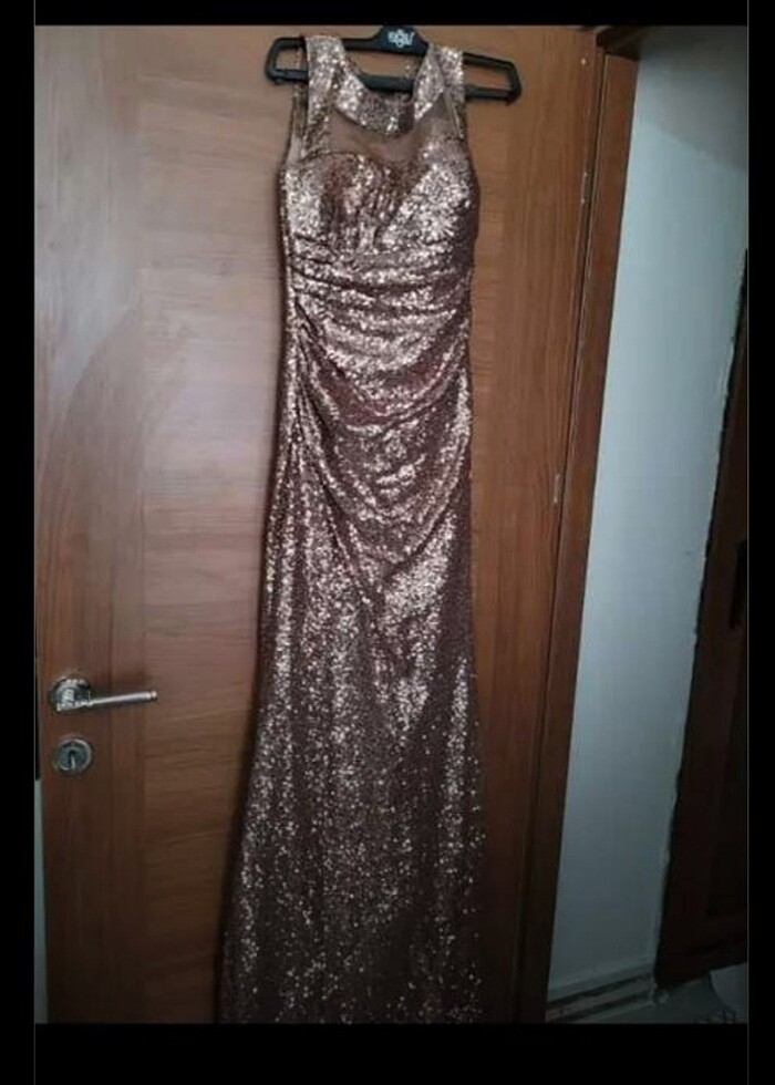 Pullu abiye elbise - Görsel 2