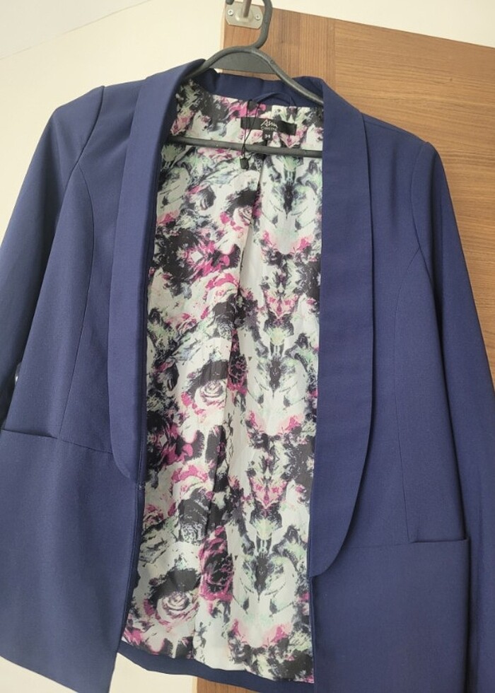 Kadın lacivert  blazer ceket  - Görsel 2