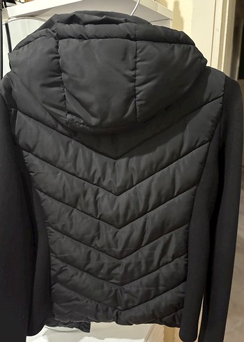 Siyah Yüksek Yakalı Uzun Kollu Mini Spor Elbise - Görsel 4