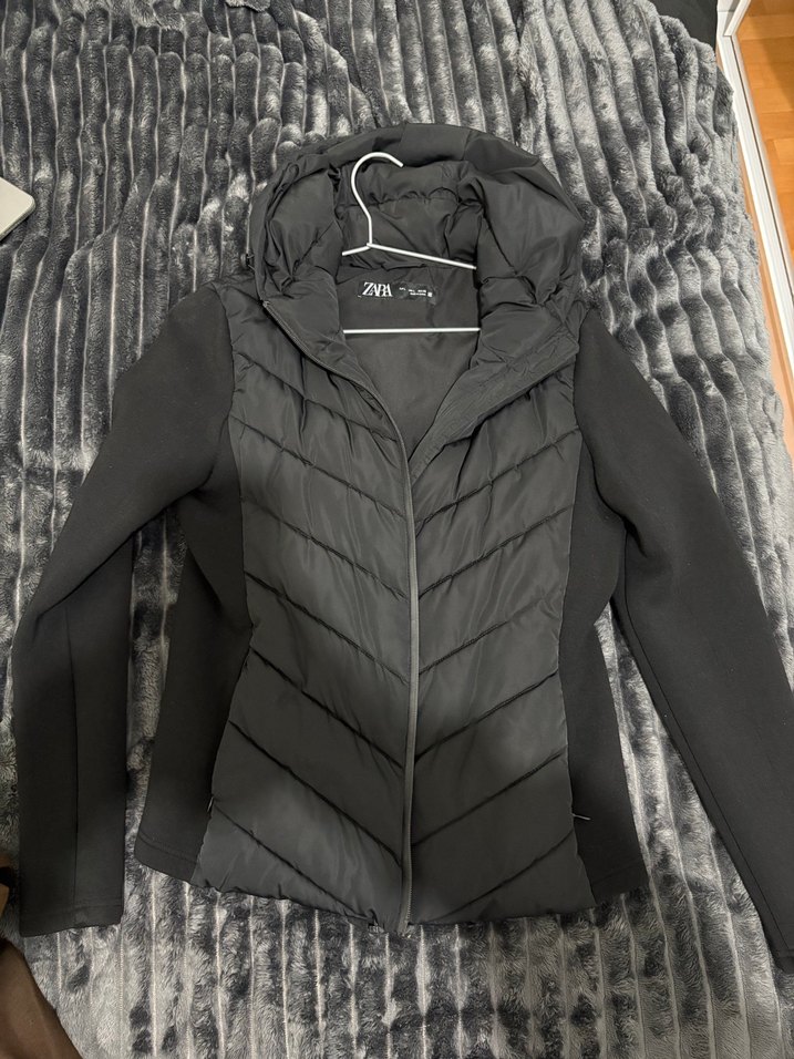 Siyah Yüksek Yakalı Uzun Kollu Mini Spor Elbise - Görsel 5