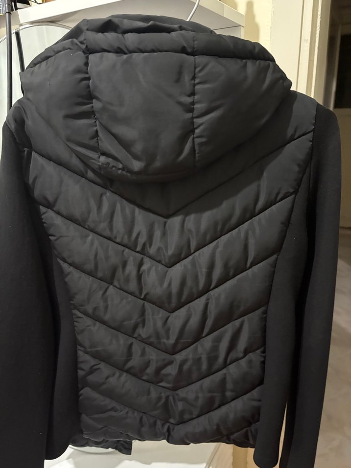 Siyah Yüksek Yakalı Uzun Kollu Mini Spor Elbise - Görsel 4