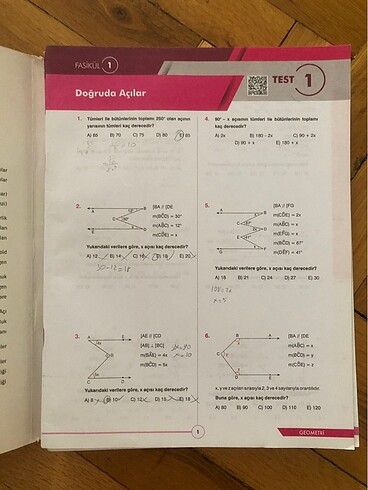 Beden TYT-AYT Geometri Tandem Yayınları Fasikül Soru Bankası