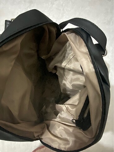  Beden Siyah deri görünümlü çanta
