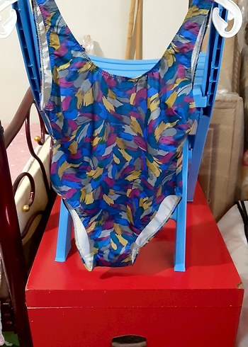 Renkli Tie-Dye Desenli Kadın Mayo - Görsel 2