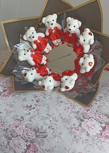 aynalı ayıcık buketi
