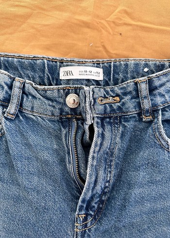 Zara Kız çocuk Mavi Denim Regular Fit Pantolon