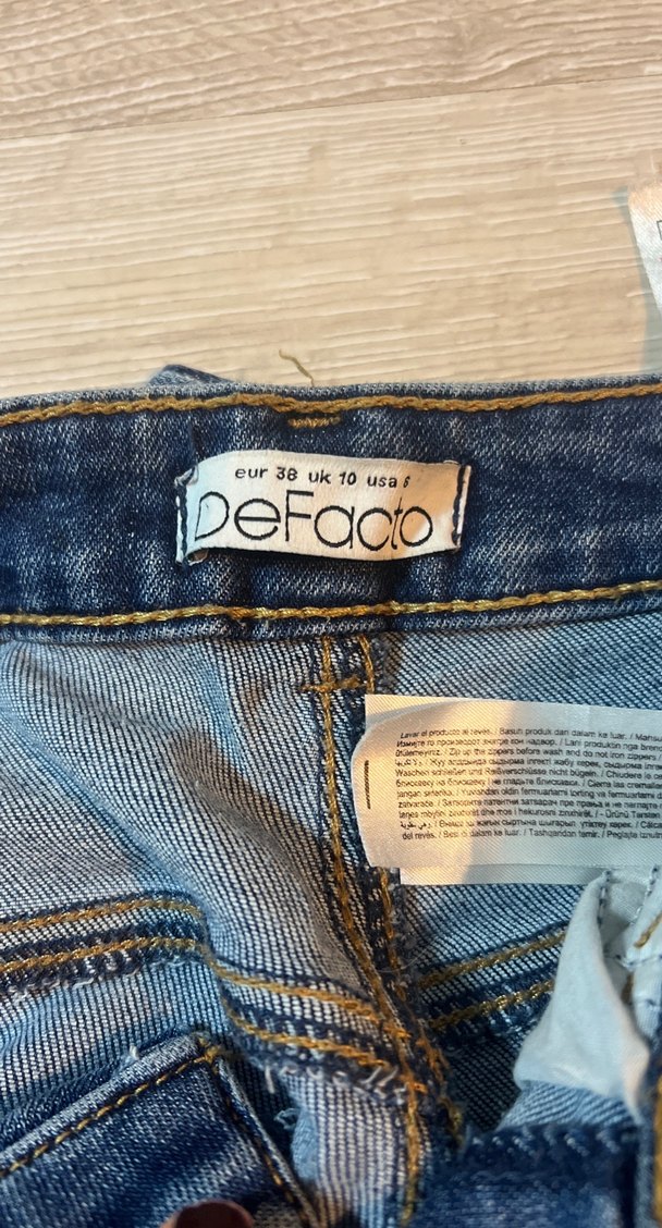 Lacivert Kadın Kot Pantolon - Görsel 2