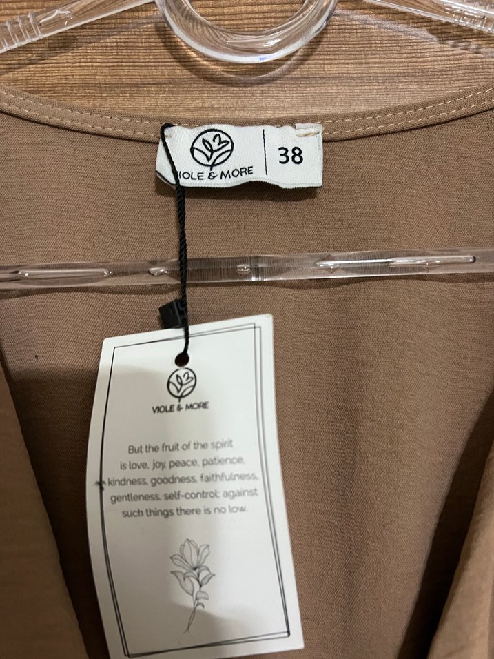 Vizyon  Keten V Yaka Uzun Elbise - Görsel 2