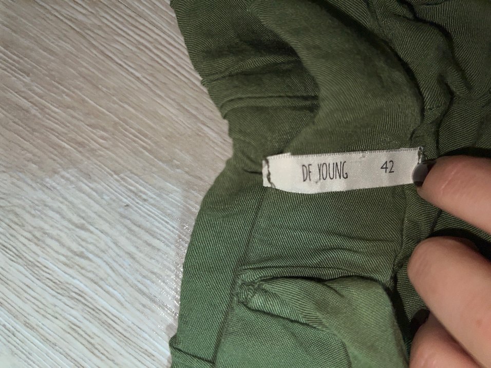 Kadın Keten Haki şort - Görsel 2