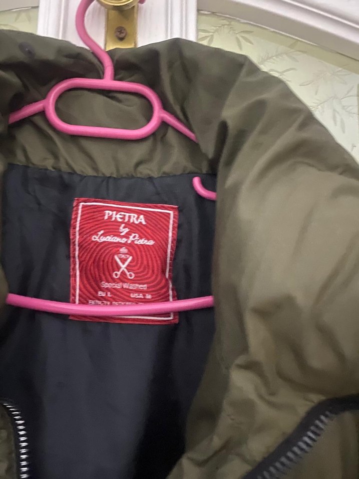 Yeşil Fermuarlı Kadın Kışlık Mont - Görsel 2