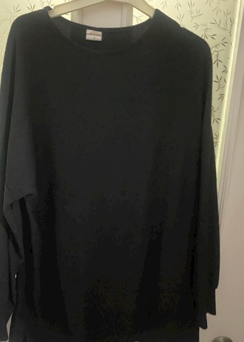 Düğmeli Siyah Hamile Keten Ceket - Görsel 3