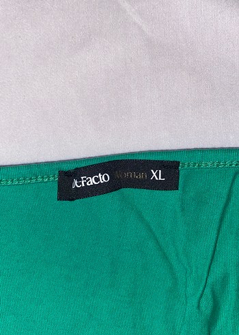 xl Beden Yeşil penye elbise