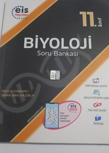 Eis Yayınları 11. Sınıf Biyoloji Soru Bankası