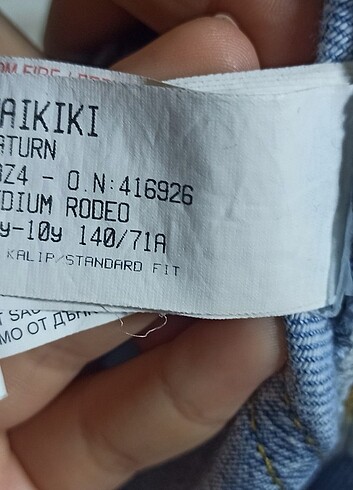 9 Yaş Beden Bahçıvan pantolon