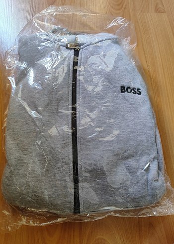 Diğer Gri BOSS Fermuarlı Erkek Sweatshirt