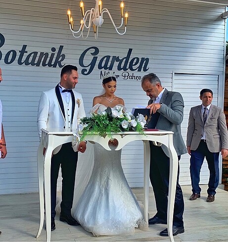 xs Beden beyaz Renk Balık Gelinlik