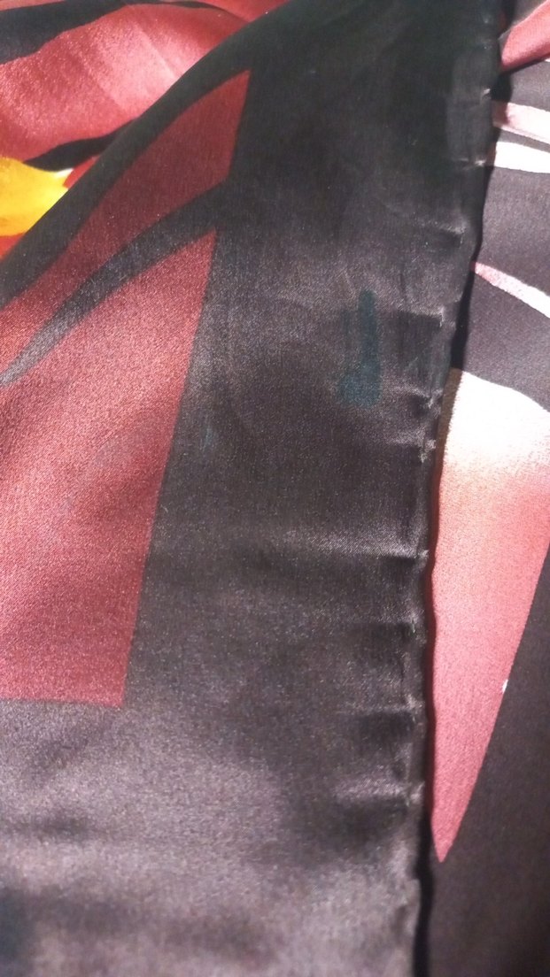 Bordo İpek Görünümlü Kadın Fular - Görsel 5