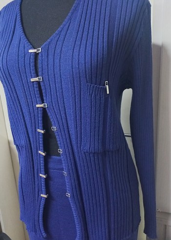 Lacivert Uzun Kollu Triko takım - Görsel 2