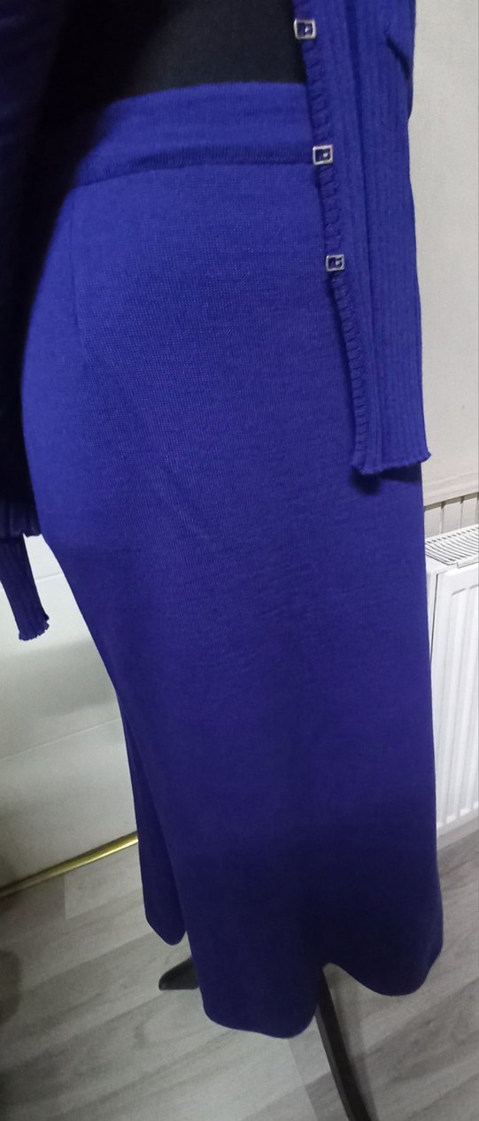 Lacivert Uzun Kollu Triko takım - Görsel 3