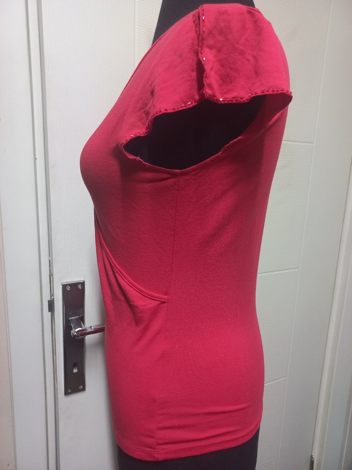 Pembe V Yaka krovöze - Görsel 2