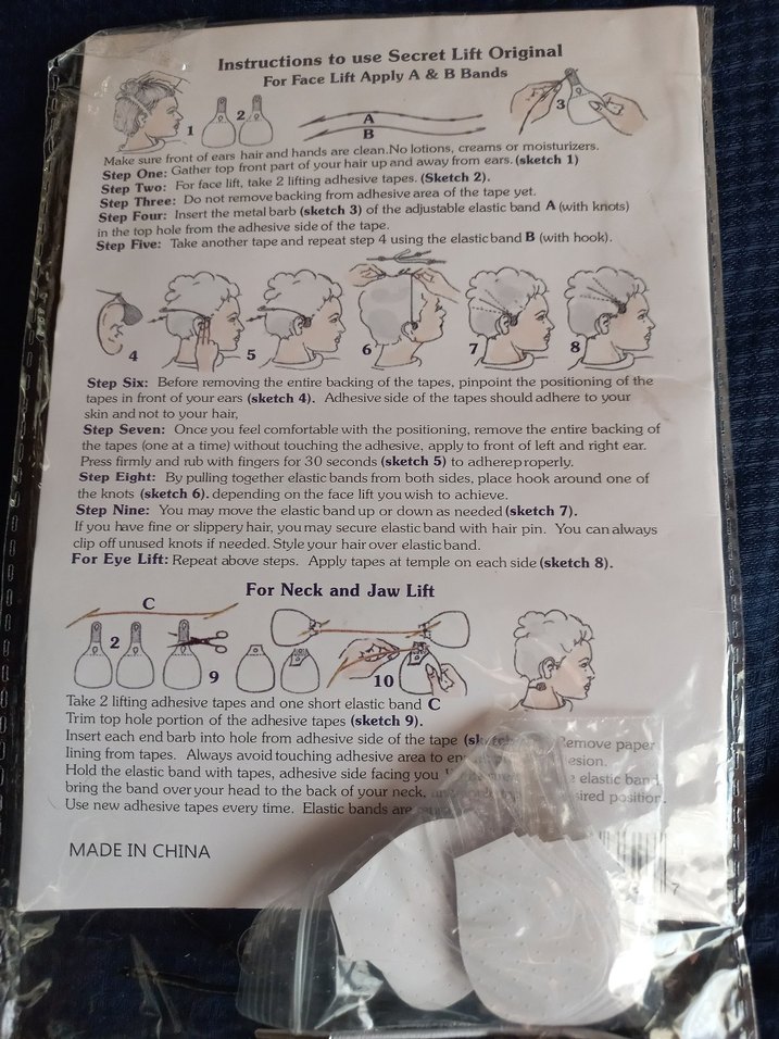 Secret Lift Yüz ve Boyun Germe Bantları - Görsel 2