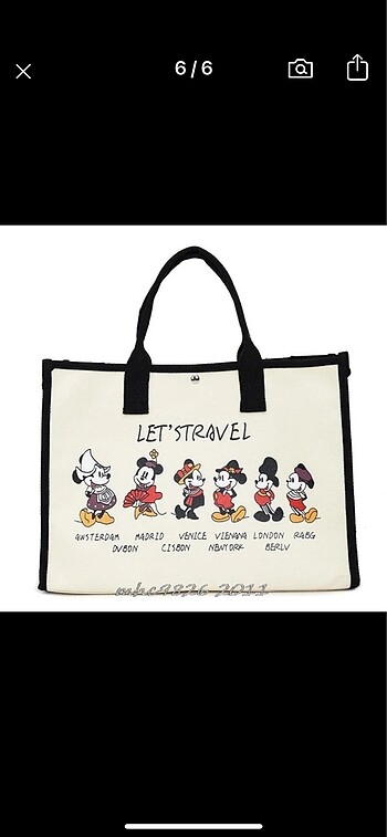  Beden mickey ithal çanta