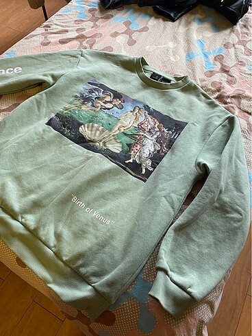 Bershka Yeşil Venüs Sweat