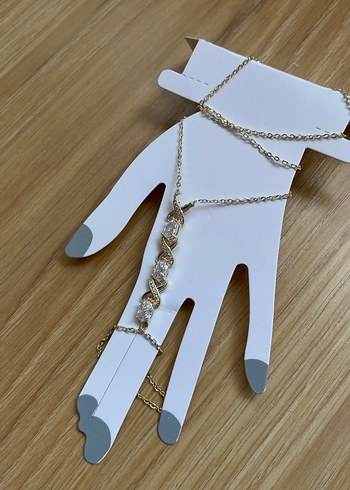 Zincir Detaylı Bohem Kadın El Zinciri - Görsel 2