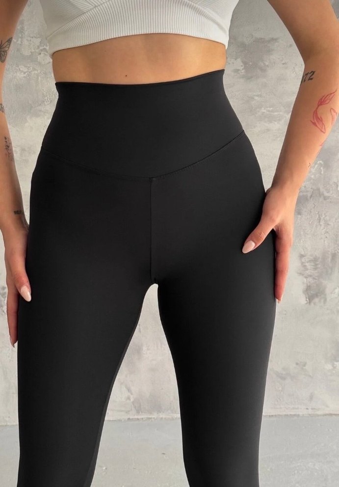 Oysho şardonlu siyah tayt - Görsel 3