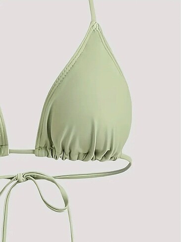 s Beden yeşil Renk 3 parçalı bikini takımı matcha
