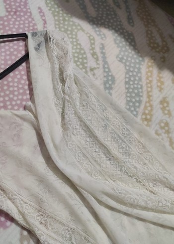 Uzun Kesim V Yaka Kolsuz Bohem mayo ustu - Görsel 6