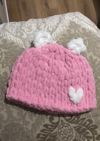 Puffy El Örgüsü Bebek Ve Çocuk Beresi - Görsel 6