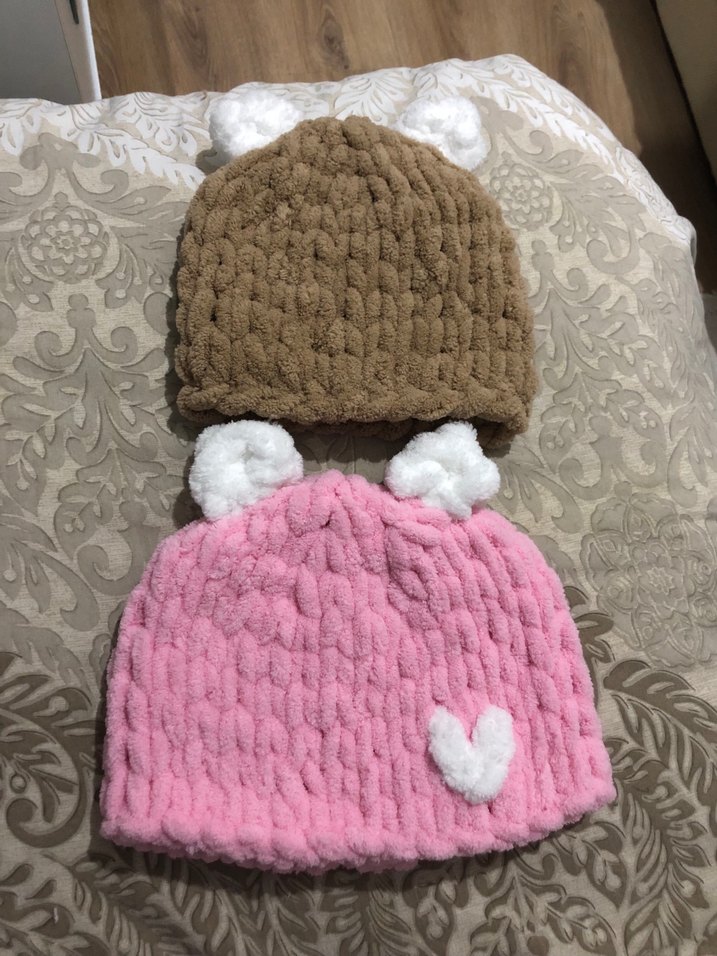 Puffy El Örgüsü Bebek Ve Çocuk Beresi - Görsel 2