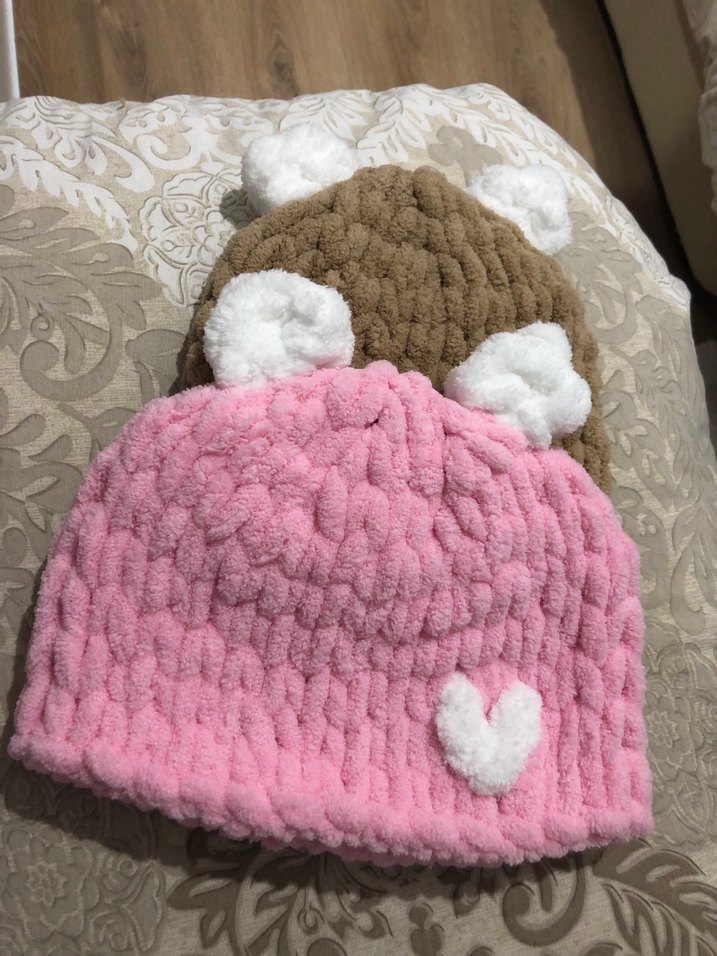 Puffy El Örgüsü Bebek Ve Çocuk Beresi - Görsel 3