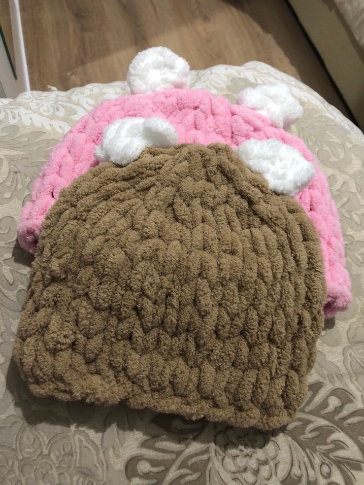 Puffy El Örgüsü Bebek Ve Çocuk Beresi - Görsel 4