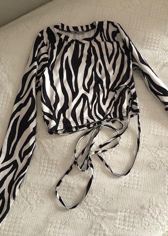 Bağlamalı bluz - Görsel 2