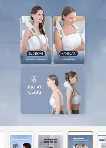 Beden mega plus şarjlı boyun yastığı