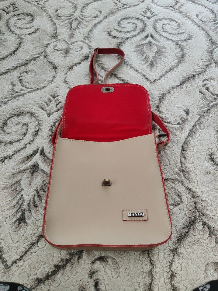 Mango Beyaz Deri Kadın Omuz Çantası - Görsel 3