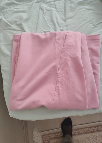 Pembe Midi Hamile Elbisesi - Görsel 5