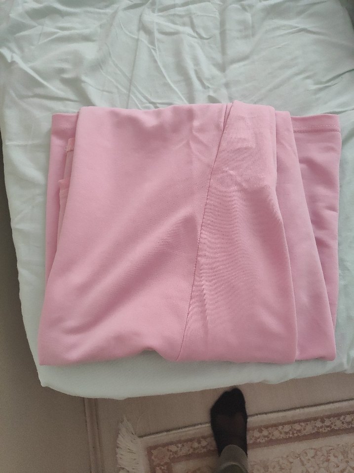 Pembe Midi Hamile Elbisesi - Görsel 5