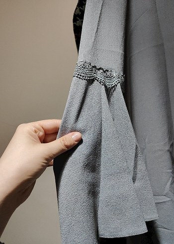 KASİRGA, GRİ SALAŞ KOLLARİ BOL TUNİK - Görsel 4