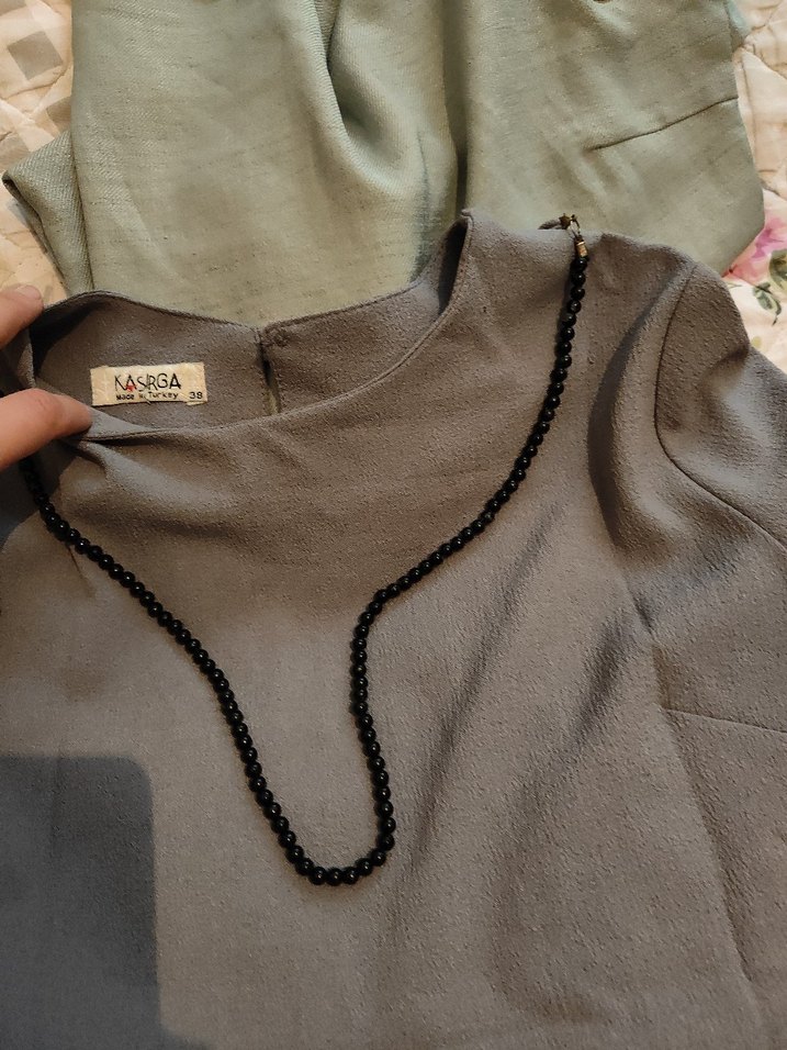 KASİRGA, GRİ SALAŞ KOLLARİ BOL TUNİK - Görsel 5