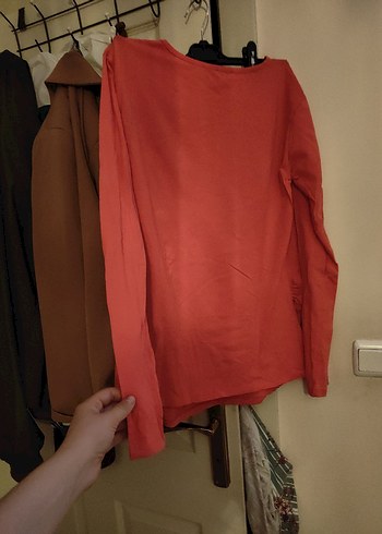 Kırmızı Baskılı Hamile Bluzu - Görsel 2