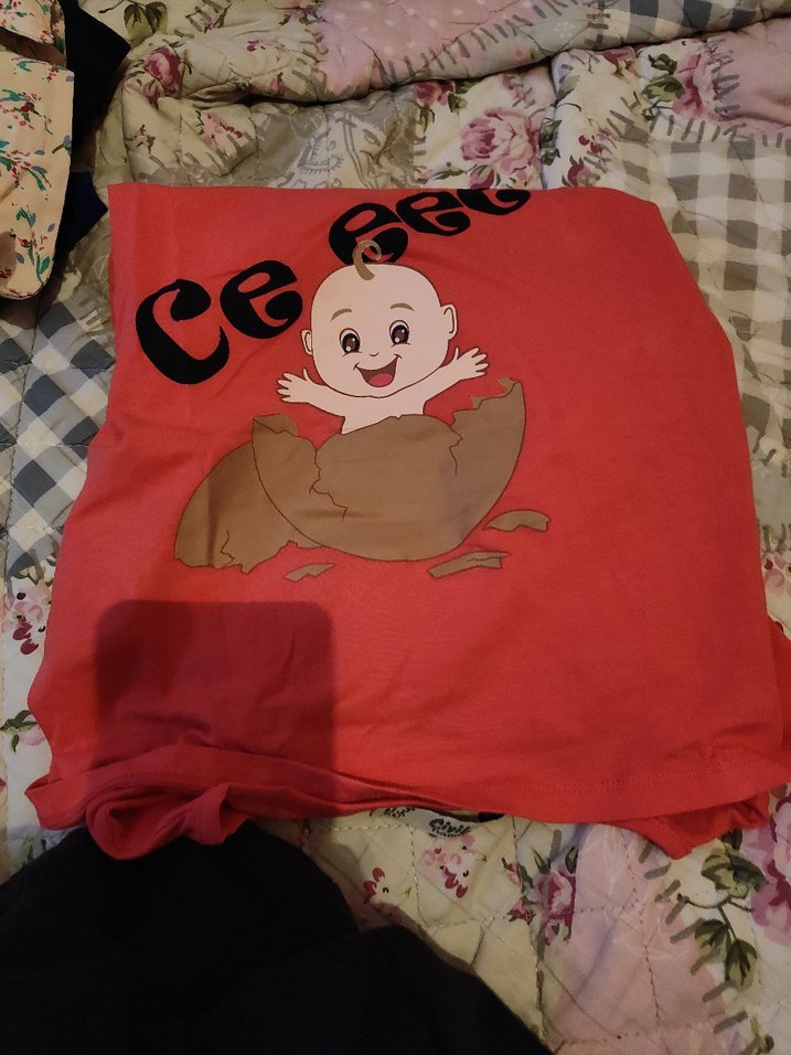 Kırmızı Baskılı Hamile Bluzu - Görsel 4