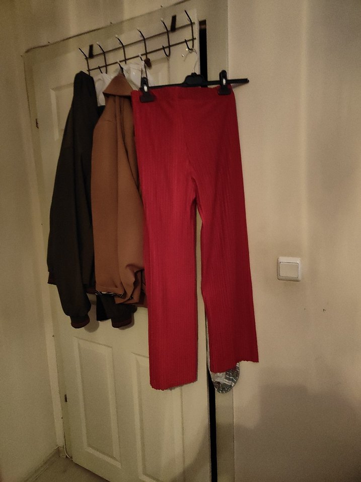 Kırmızı Pilili Uzun Kadın Tunik - Görsel 4