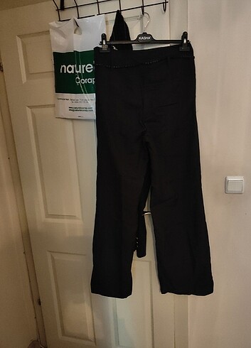 CALVİNO İKİLİ KEMERLİ TAM İSPANYOL PAÇA PANTOLON - Görsel 2