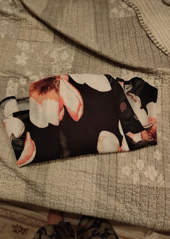 38 BEDEN BOL SALAŞ RENKLİ ELBİSE - Görsel 3