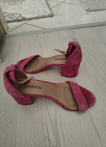 DERİMOD YAZLIK TOPUKLU SANDALET - Görsel 5