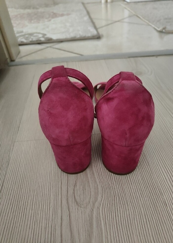 DERİMOD YAZLIK TOPUKLU SANDALET - Görsel 3