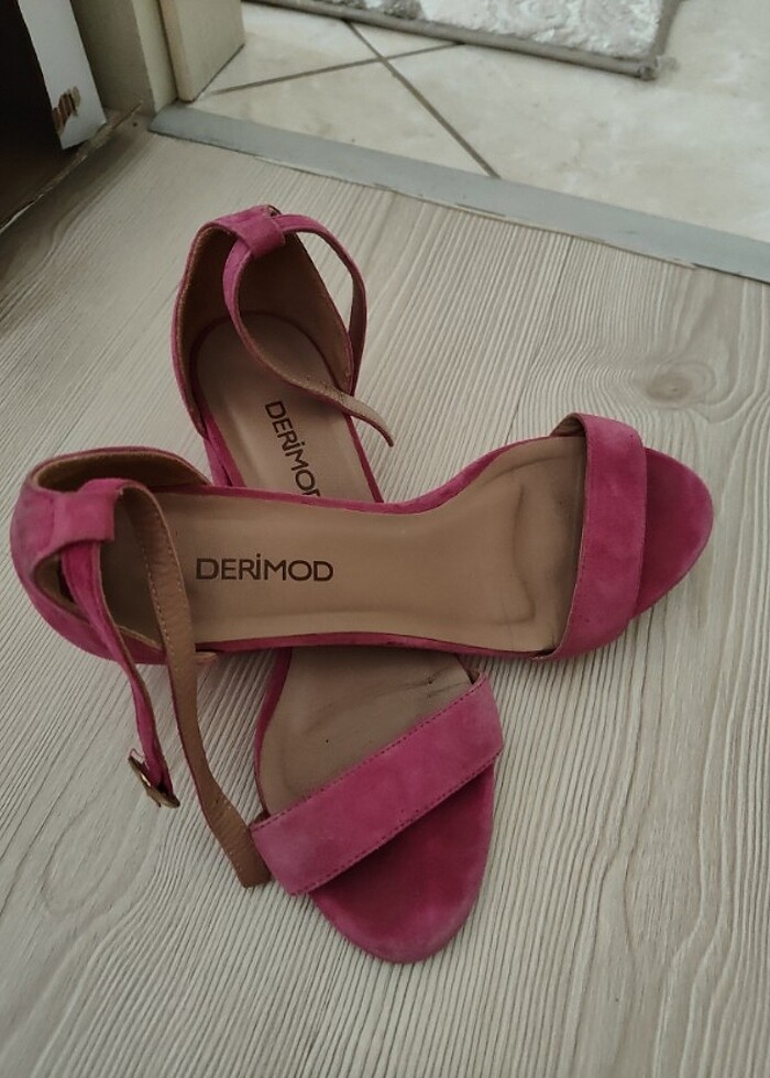 DERİMOD YAZLIK TOPUKLU SANDALET - Görsel 2